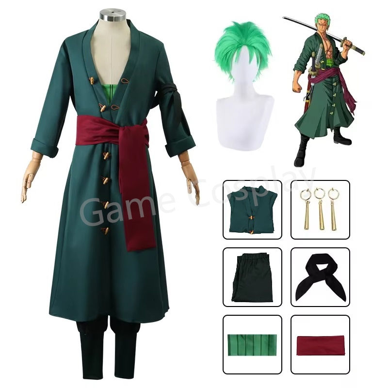 Zoro Anime Merchandise - 애니메이션 피규어 Roronoa Zoro 코스프레 의상