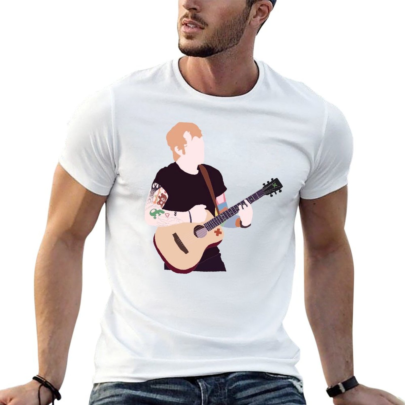 Anime Merchandise For Men - 에드 시리안의 공식 상품 티셔츠 면