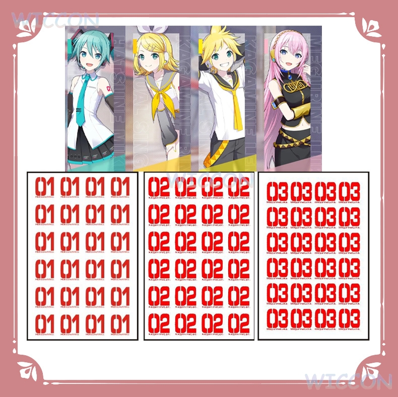 wona/타투 스티커 팔 방수 임시 미쿠쿠 카가미린 렌 - Anime Merchandise Women 리뷰 및 가격