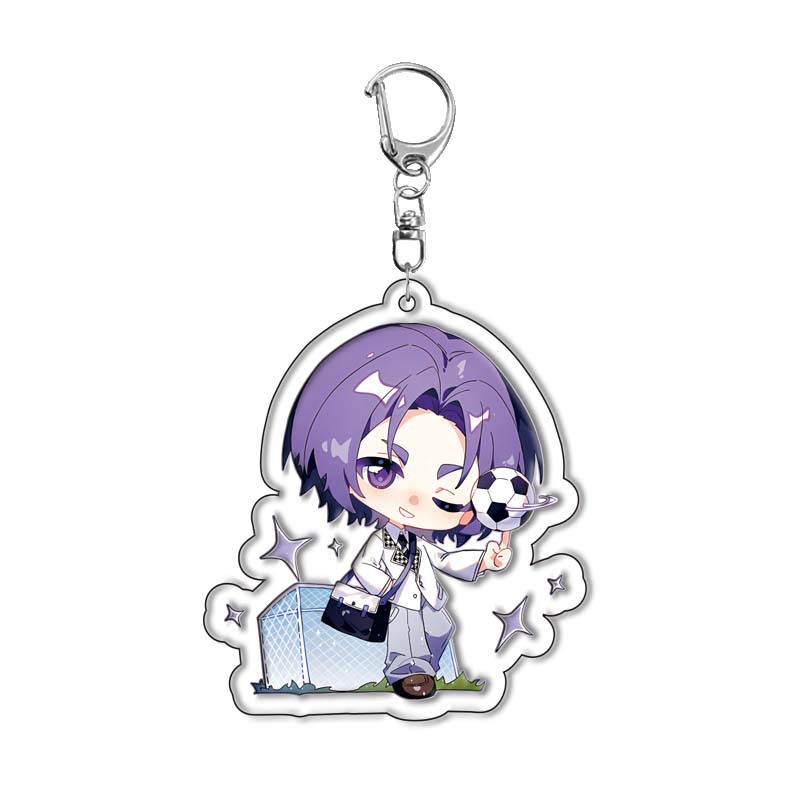 블루 락 애니메이션 아크릴 키체인 바치라 메구루 블루  - Anime Merchandise Keychains 리뷰 및 가격