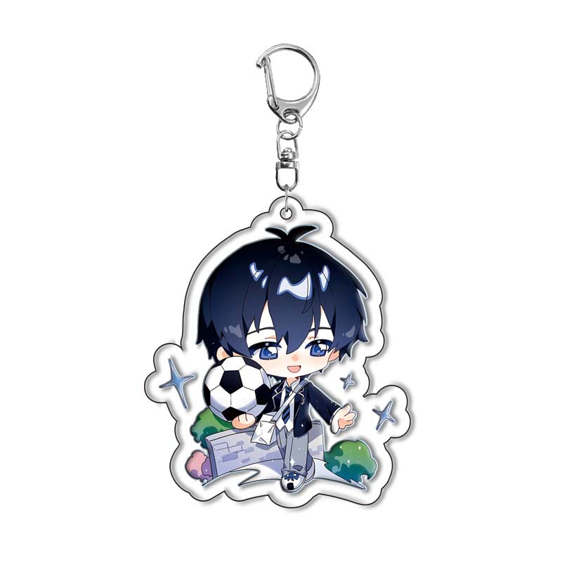 블루 락 애니메이션 아크릴 키체인 바치라 메구루 블루  - Anime Merchandise Keychains 리뷰 및 가격