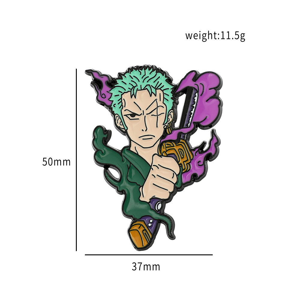일본 만화 애니메이션 캐릭터 상품 원피스 브로치 루피  - Zoro Anime Merchandise 리뷰 및 가격