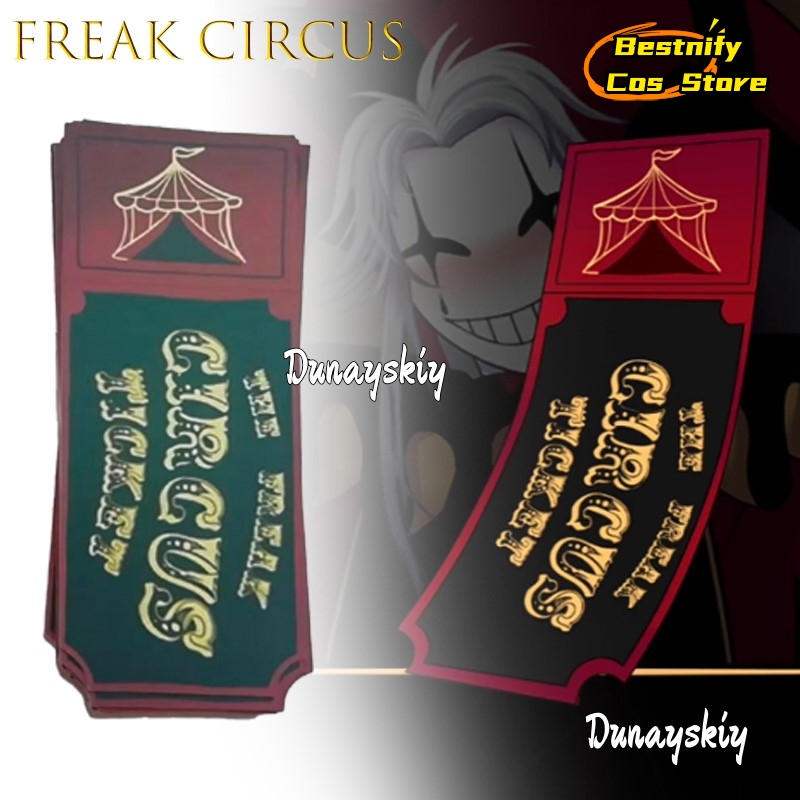 BFreak 서커스 티켓 카드 레드 그린 핑크 애니메이 - Anime Merchandise Women 리뷰 및 가격