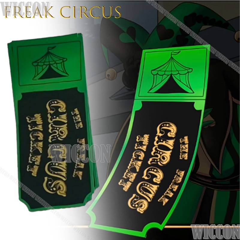 프릭 서커스 티켓 카드 레드 그린 핑크 애니메이션 수집 - Anime Merchandise Women 리뷰 및 가격