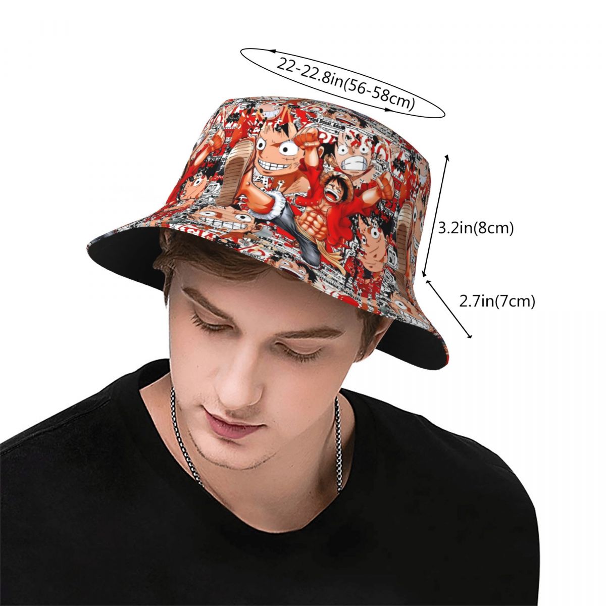 애니메이션 원피스 루피 버킷햇 봄 모자 상품 낚시 모자 - Anime Merchandise Women 리뷰 및 가격